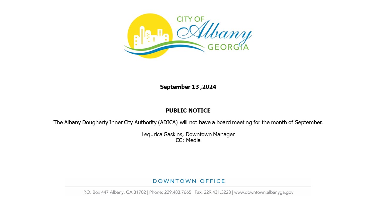 ADICA Public Notice for September